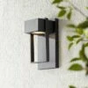 Promo 😍 Possini Euro Design Modern Outdoor Wall Light Fixture LED Textured Black 9 1/2" Crystal Diffuser Downlight for Exterior House 👏 -Outdoor Lighting Store unnamed file 3676