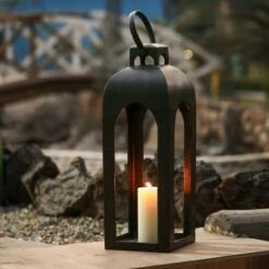 Wholesale 🔥 Metal Outdoor Lantern Natural - Smith & Hawken™ ✨ -Outdoor Lighting Store unnamed file 369