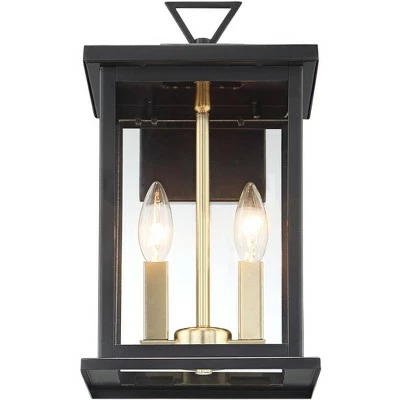 Buy ๐ Possini Euro Design Modern Outdoor Wall Light Fixture Black Gold 14" Clear Glass for Exterior House Porch Patio Deck ๐ 5 Buy ๐ Possini Euro Design Modern Outdoor Wall Light Fixture Black Gold 14" Clear Glass for Exterior House Porch Patio Deck ๐ - Image 3