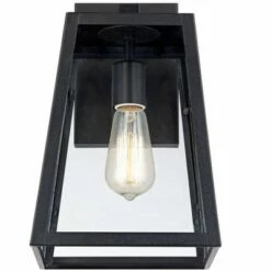 New 🧨 John Timberland Industrial Outdoor Wall Light Fixtures Set of 2 Mystic Black 13" Clear Glass Edison Bulb for House Porch Patio ⭐ -Outdoor Lighting Store unnamed file 3714