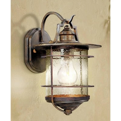 Best Pirce 🔥 Franklin Iron Works Industrial Rustic Outdoor Light Fixture Vintage Bronze 12" Clear Seedy Glass for Exterior House Porch Patio 👍 8 Best Pirce 🔥 Franklin Iron Works Industrial Rustic Outdoor Light Fixture Vintage Bronze 12" Clear Seedy Glass for Exterior House Porch Patio 👍 - Image 6