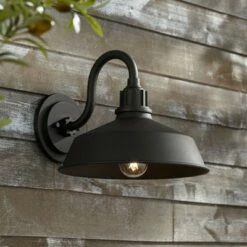Best Pirce ๐งจ Franklin Iron Works Rustic Outdoor Wall Light Fixture Urban Barn Black Aluminum 10 1/2" for Exterior House Porch Patio Deck ๐