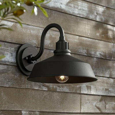 Best Pirce ๐งจ Franklin Iron Works Rustic Outdoor Wall Light Fixture Urban Barn Black Aluminum 10 1/2" for Exterior House Porch Patio Deck ๐ 3 Best Pirce ๐งจ Franklin Iron Works Rustic Outdoor Wall Light Fixture Urban Barn Black Aluminum 10 1/2" for Exterior House Porch Patio Deck ๐