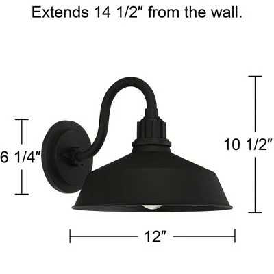 Best Pirce ๐งจ Franklin Iron Works Rustic Outdoor Wall Light Fixture Urban Barn Black Aluminum 10 1/2" for Exterior House Porch Patio Deck ๐ 9 Best Pirce ๐งจ Franklin Iron Works Rustic Outdoor Wall Light Fixture Urban Barn Black Aluminum 10 1/2" for Exterior House Porch Patio Deck ๐ - Image 7