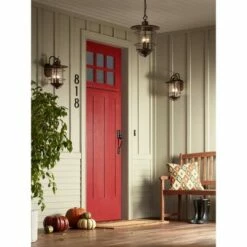 Cheapest 🧨 Franklin Iron Works Industrial Rustic Outdoor Light Fixture Bronze 16 1/4" Clear Seedy Glass Lantern for Exterior House Porch 🧨 -Outdoor Lighting Store unnamed file 3772