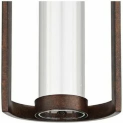 New 🔔 Possini Euro Design Modern Outdoor Wall Light Fixture LED Bronze 15" Clear Glass Cylinder for Exterior House Porch Patio Deck ⭐ -Outdoor Lighting Store unnamed file 3778