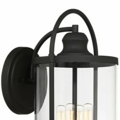 Budget 🔔 John Timberland Modern Outdoor Wall Light Fixture Black 17" Clear Cylindrical Glass for Exterior House Porch Patio Outside Deck ✨ 8 Budget 🔔 John Timberland Modern Outdoor Wall Light Fixture Black 17" Clear Cylindrical Glass for Exterior House Porch Patio Outside Deck ✨ -Outdoor Lighting Store unnamed file 3789