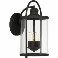 Budget 🔔 John Timberland Modern Outdoor Wall Light Fixture Black 17" Clear Cylindrical Glass for Exterior House Porch Patio Outside Deck ✨ 10 Budget 🔔 John Timberland Modern Outdoor Wall Light Fixture Black 17" Clear Cylindrical Glass for Exterior House Porch Patio Outside Deck ✨ -Outdoor Lighting Store unnamed file 3791