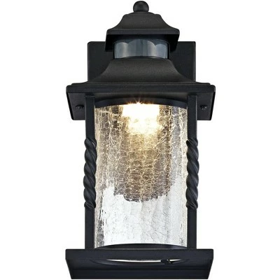 Cheap ๐ John Timberland Outdoor Wall Light Fixture LED Black Lantern 11 1/2" Clear Crackled Glass Dusk to Dawn Motion Sensor for House ๐ 5 Cheap ๐ John Timberland Outdoor Wall Light Fixture LED Black Lantern 11 1/2" Clear Crackled Glass Dusk to Dawn Motion Sensor for House ๐ - Image 3