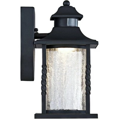 Cheap ๐ John Timberland Outdoor Wall Light Fixture LED Black Lantern 11 1/2" Clear Crackled Glass Dusk to Dawn Motion Sensor for House ๐ 7 Cheap ๐ John Timberland Outdoor Wall Light Fixture LED Black Lantern 11 1/2" Clear Crackled Glass Dusk to Dawn Motion Sensor for House ๐ - Image 5