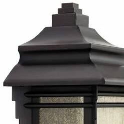 Outlet 😉 Franklin Iron Works Rustic Farmhouse Outdoor Wall Light Fixture Walnut Bronze 16 1/2" Frosted Cream Glass for House Porch Patio 🛒 -Outdoor Lighting Store unnamed file 3813