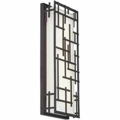 Coupon ✔️ Possini Euro Design Modern Outdoor LED Wall Light Designer Lines Bronze Exterior 6 1/4" High Fixture for House Patio Porch 🤩 -Outdoor Lighting Store unnamed file 3829