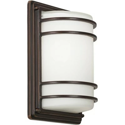 Flash Sale 🎉 John Timberland Modern Outdoor Wall Light Fixtures Set of 2 Oil Rubbed Bronze 11" LED Opal Glass Shade Exterior House Porch Patio 🔥 6 Flash Sale 🎉 John Timberland Modern Outdoor Wall Light Fixtures Set of 2 Oil Rubbed Bronze 11" LED Opal Glass Shade Exterior House Porch Patio 🔥 - Image 4