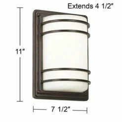 Flash Sale 🎉 John Timberland Modern Outdoor Wall Light Fixtures Set of 2 Oil Rubbed Bronze 11" LED Opal Glass Shade Exterior House Porch Patio 🔥 14 Flash Sale 🎉 John Timberland Modern Outdoor Wall Light Fixtures Set of 2 Oil Rubbed Bronze 11" LED Opal Glass Shade Exterior House Porch Patio 🔥 -Outdoor Lighting Store unnamed file 3837