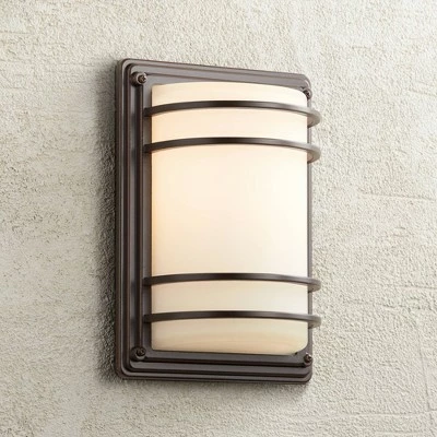 Flash Sale 🎉 John Timberland Modern Outdoor Wall Light Fixtures Set of 2 Oil Rubbed Bronze 11" LED Opal Glass Shade Exterior House Porch Patio 🔥 9 Flash Sale 🎉 John Timberland Modern Outdoor Wall Light Fixtures Set of 2 Oil Rubbed Bronze 11" LED Opal Glass Shade Exterior House Porch Patio 🔥 - Image 7