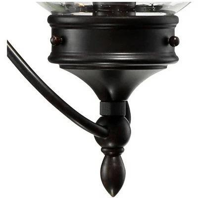 Brand new ✔️ Franklin Iron Works Outdoor Wall Light Fixture LED Dimmable Bronze 26 3/4" Clear Seedy Glass for Exterior House Porch Patio 👍 6 Brand new ✔️ Franklin Iron Works Outdoor Wall Light Fixture LED Dimmable Bronze 26 3/4" Clear Seedy Glass for Exterior House Porch Patio 👍 - Image 4