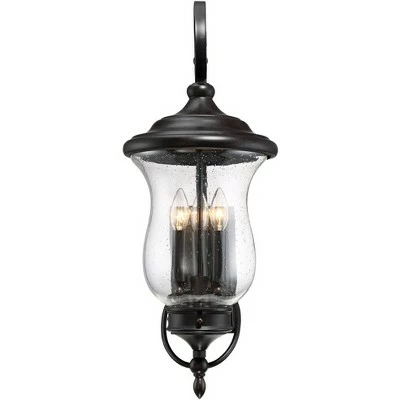 Brand new ✔️ Franklin Iron Works Outdoor Wall Light Fixture LED Dimmable Bronze 26 3/4" Clear Seedy Glass for Exterior House Porch Patio 👍 7 Brand new ✔️ Franklin Iron Works Outdoor Wall Light Fixture LED Dimmable Bronze 26 3/4" Clear Seedy Glass for Exterior House Porch Patio 👍 - Image 5