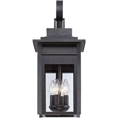 Best deal ⭐ Franklin Iron Works Traditional Outdoor Wall Light Fixture Black Specked Gray Carriage 21" Clear Glass for Exterior Patio Porch 🎁 4 Best deal ⭐ Franklin Iron Works Traditional Outdoor Wall Light Fixture Black Specked Gray Carriage 21" Clear Glass for Exterior Patio Porch 🎁 - Image 2