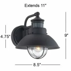 Discount ⌛ John Timberland Rustic Outdoor Wall Light Black Exterior Fixture Motion Security Dusk to Dawn For House Deck Porch 😍 -Outdoor Lighting Store unnamed file 3873