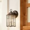 Budget 🤩 10.25" Stained Glass 1-Light Prairie Style Outdoor Lantern Wall Sconce - River of Goods 🎉