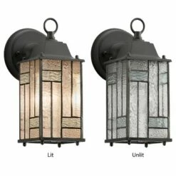 Budget ๐คฉ 10.25" Stained Glass 1-Light Prairie Style Outdoor Lantern Wall Sconce - River of Goods ๐ 11 Budget ๐คฉ 10.25" Stained Glass 1-Light Prairie Style Outdoor Lantern Wall Sconce - River of Goods ๐ -Outdoor Lighting Store unnamed file 3890