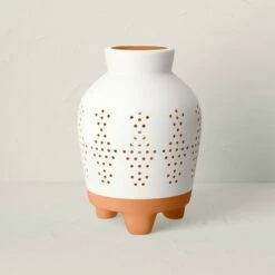 Budget 😀 Opalhouse Designed With Jungalow Terracotta Outdoor Lantern Candle Holder White/Terracotta - Opalhouse™ designed with Jungalow™ 🔔 -Outdoor Lighting Store unnamed file 394