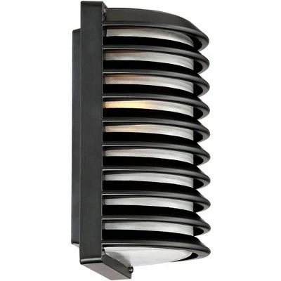 Discount 🥰 John Timberland Modern Industrial Outdoor Wall Lights Fixtures Set of 2 Black 10" Frosted Glass Exterior House Porch Patio Outside ❤️ 7 Discount 🥰 John Timberland Modern Industrial Outdoor Wall Lights Fixtures Set of 2 Black 10" Frosted Glass Exterior House Porch Patio Outside ❤️ - Image 5