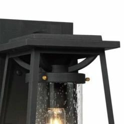 Outlet 👏 Minka Lavery Lanister Court 12 1/2" High Sand Black Outdoor Wall Light ❤️
