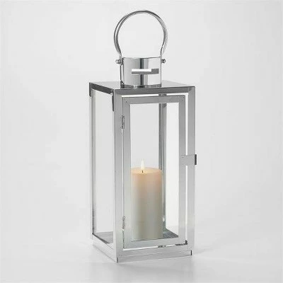 Hot Sale 🛒 15" Daphne Stainless Steel Metal Outdoor Lantern with Door - Smart Living 💯 3 Hot Sale 🛒 15" Daphne Stainless Steel Metal Outdoor Lantern with Door - Smart Living 💯