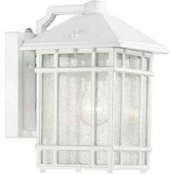 New 😉 Kathy Ireland Sierra Craftsman 11"H White Dusk-Dawn Outdoor Wall Light 😉 -Outdoor Lighting Store unnamed file 3962