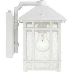 New 😉 Kathy Ireland Sierra Craftsman 11"H White Dusk-Dawn Outdoor Wall Light 😉 -Outdoor Lighting Store unnamed file 3963