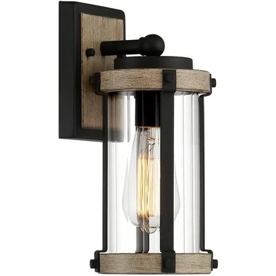 Buy ๐ John Timberland Rustic Outdoor Wall Light Fixture Black Metal Gray Wood Finish 11 3/4" Clear Glass Exterior House Porch Patio Deck Garage ๐ 5 Buy ๐ John Timberland Rustic Outdoor Wall Light Fixture Black Metal Gray Wood Finish 11 3/4" Clear Glass Exterior House Porch Patio Deck Garage ๐ - Image 4