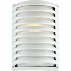 Best deal ⭐ John Timberland Modern Outdoor Wall Light Fixture Sleek White Banded Grid 10" Frosted Glass for Exterior House Porch Patio Deck 🤩 -Outdoor Lighting Store unnamed file 3976