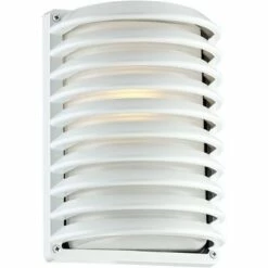 Best deal ⭐ John Timberland Modern Outdoor Wall Light Fixture Sleek White Banded Grid 10" Frosted Glass for Exterior House Porch Patio Deck 🤩 -Outdoor Lighting Store unnamed file 3977