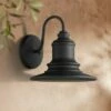 Budget ✔️ Possini Euro Design Industrial Farmhouse Outdoor Barn Light Fixture Textured Black 9 1/2" for Exterior House Porch Patio Deck 🤩 -Outdoor Lighting Store unnamed file 3980