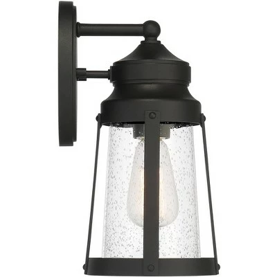 Top 10 💯 Franklin Iron Works Industrial Outdoor Wall Light Fixture Sand Black Metal 13 1/4" Clear Seedy Glass Exterior House Porch Patio ✨ 6 Top 10 💯 Franklin Iron Works Industrial Outdoor Wall Light Fixture Sand Black Metal 13 1/4" Clear Seedy Glass Exterior House Porch Patio ✨ - Image 5