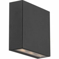 Outlet 👍 Possini Euro Design Modern Outdoor Wall Lights Set of 2 Black Metal LED Downlight 5 1/2" Tempered Glass Exterior House Porch Patio 🎉 -Outdoor Lighting Store unnamed file 4008