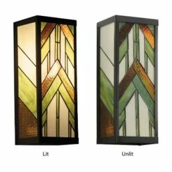 Discount ⌛ 16.25" Stained Glass 1-Light Rectangular Mission Style Outdoor Light Wall Sconce - River of Goods 👏 11 Discount ⌛ 16.25" Stained Glass 1-Light Rectangular Mission Style Outdoor Light Wall Sconce - River of Goods 👏 -Outdoor Lighting Store unnamed file 4049