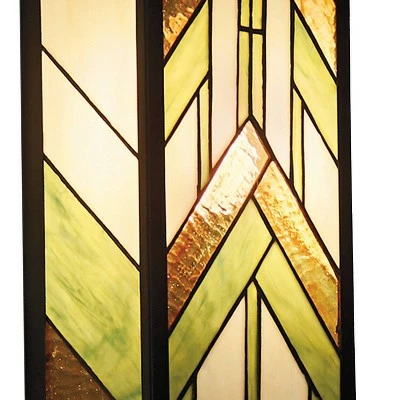 Discount ⌛ 16.25" Stained Glass 1-Light Rectangular Mission Style Outdoor Light Wall Sconce - River of Goods 👏 8 Discount ⌛ 16.25" Stained Glass 1-Light Rectangular Mission Style Outdoor Light Wall Sconce - River of Goods 👏 - Image 6