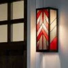 Top 10 😉 16.25" 1-Light Mission Style Rectangular Outdoor Stained Glass Wall Sconce Red - River of Goods 🌟 -Outdoor Lighting Store unnamed file 4057