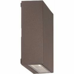 Budget ⌛ Possini Euro Design Modern Outdoor Wall Light Fixture LED Bronze 5 1/2" Tempered Glass Lens Up Down for Exterior House Porch Patio 🤩 -Outdoor Lighting Store unnamed file 4065