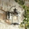 Buy ✔️ Franklin Iron Works Modern Outdoor Wall Light Fixture Chrome Lantern 14 1/2" Clear Seedy Glass for Exterior House Porch Patio ⌛ -Outdoor Lighting Store unnamed file 4067
