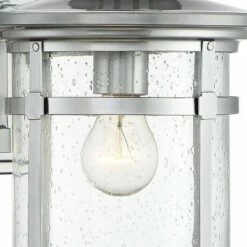 Buy ✔️ Franklin Iron Works Modern Outdoor Wall Light Fixture Chrome Lantern 14 1/2" Clear Seedy Glass for Exterior House Porch Patio ⌛ -Outdoor Lighting Store unnamed file 4068