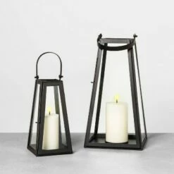 Hot Sale 🎁 Hearth & Hand With Magnolia Metal Lantern Black - Hearth & Hand with Magnolia 🤩