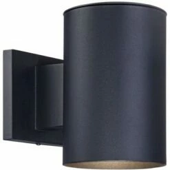 Cheap ✨ Possini Euro Design Modern Outdoor Wall Light Fixture LED Black 7 1/2" Cylinder Downlight for Exterior House Porch Patio Deck ✔️ -Outdoor Lighting Store unnamed file 4084