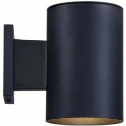 Cheap ✨ Possini Euro Design Modern Outdoor Wall Light Fixture LED Black 7 1/2" Cylinder Downlight for Exterior House Porch Patio Deck ✔️ -Outdoor Lighting Store unnamed file 4085