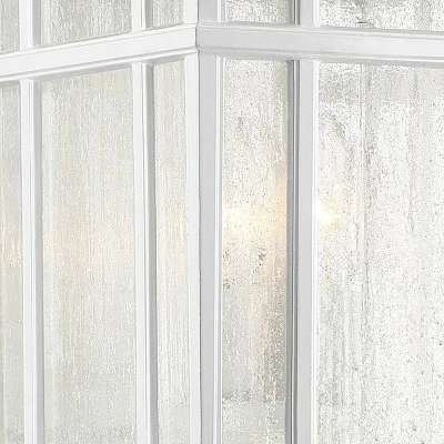 Outlet 👏 Kathy Ireland Sierra Craftsman 15" High White Outdoor Wall Light ✨ 4 Outlet 👏 Kathy Ireland Sierra Craftsman 15" High White Outdoor Wall Light ✨ - Image 2