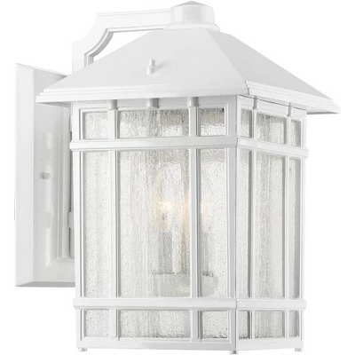 Outlet 👏 Kathy Ireland Sierra Craftsman 15" High White Outdoor Wall Light ✨ 6 Outlet 👏 Kathy Ireland Sierra Craftsman 15" High White Outdoor Wall Light ✨ - Image 4