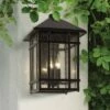 Cheapest ✨ Kathy Ireland Sierra Craftsman 15" High Bronze Outdoor Wall Light 😉