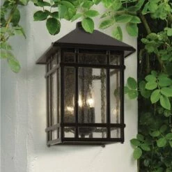 Cheapest ✨ Kathy Ireland Sierra Craftsman 15" High Bronze Outdoor Wall Light 😉